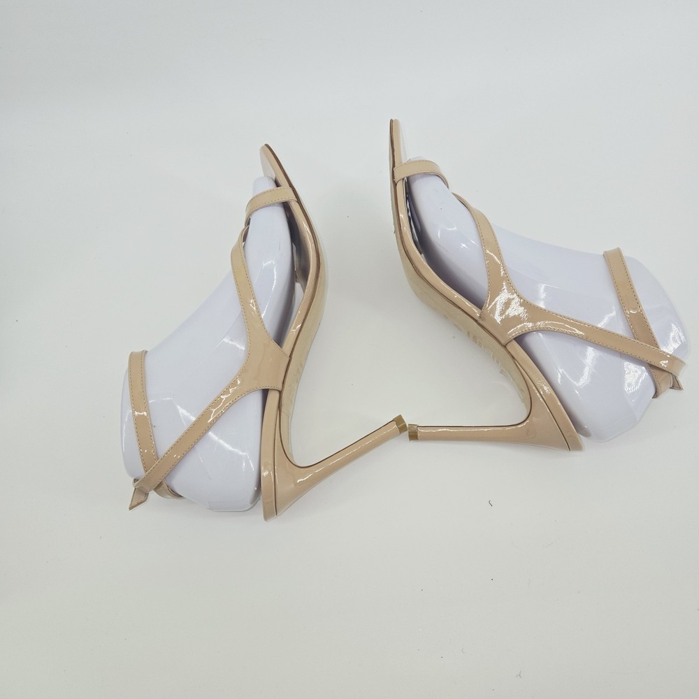 Stuart Weitzman Stilettos Sandals Women's Size 8.5 Align Patent Leather Heels - Picture 6 of 10